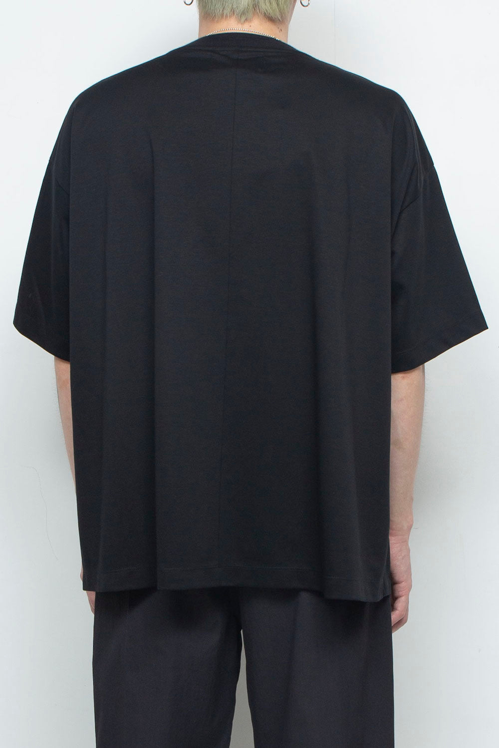 LBLM-TE09-PLN | スーペリアピマコットンオリジナルリブネックTシャツ | BLACK