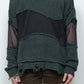 LB25AW-KN08 | Docking Reverse Crushed Sweater | BILLIARD GREEN
