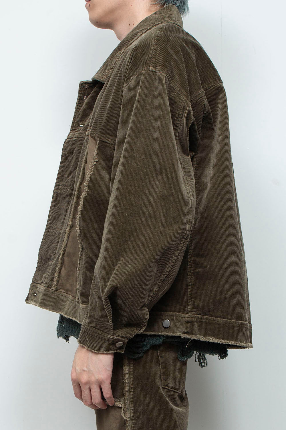 LB25AW-JK02-CDR | Reconstructed Carpenter Jacket (Corduroy) | OLIVE