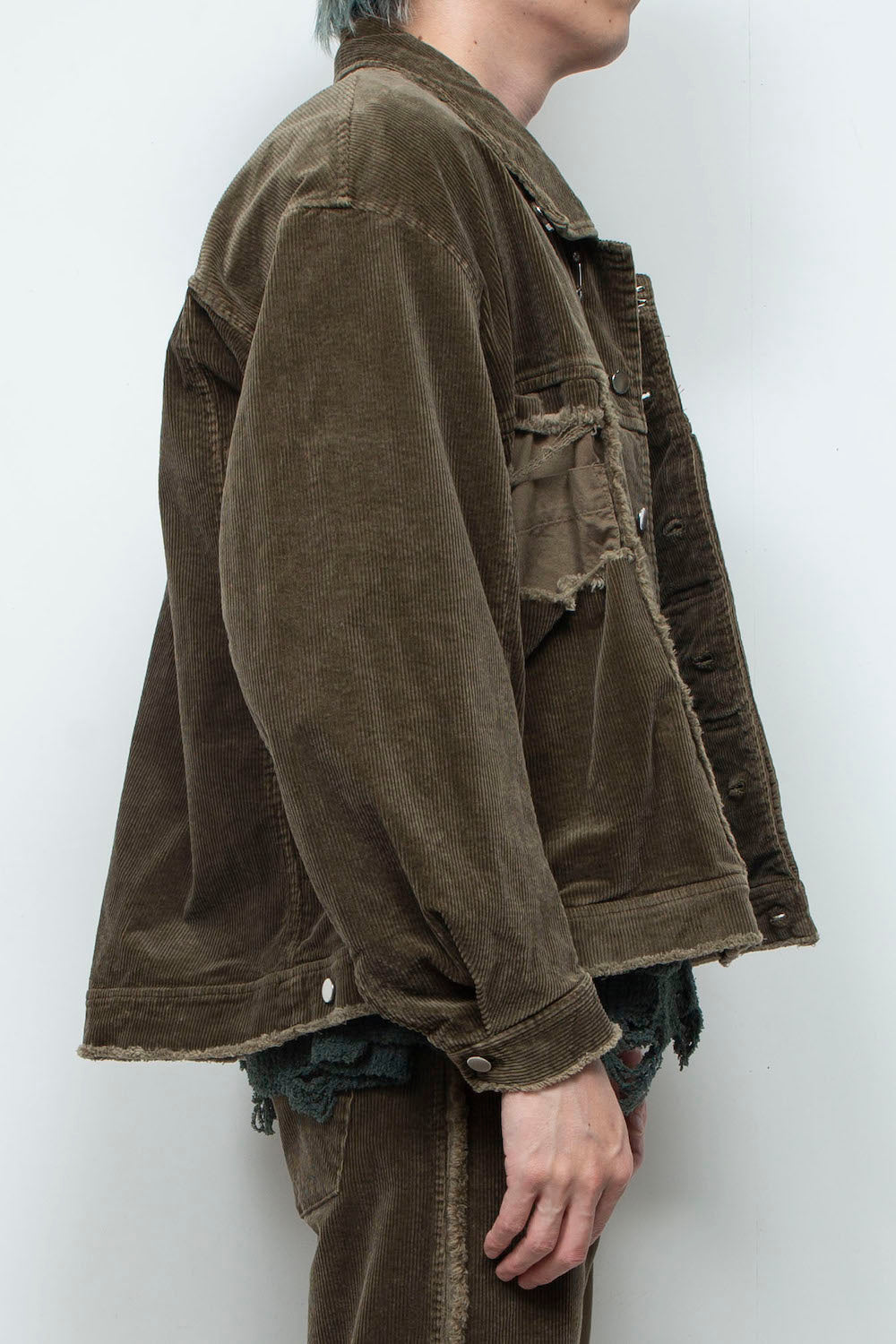 LB25AW-JK02-CDR | Reconstructed Carpenter Jacket (Corduroy) | OLIVE