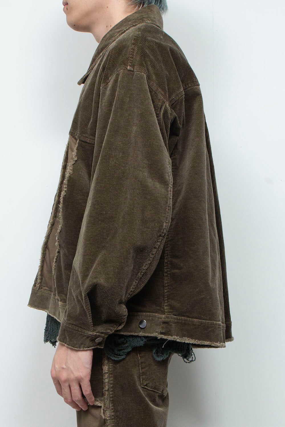 LB25AW-JK02-CDR | Reconstructed Carpenter Jacket (Corduroy) | OLIVE
