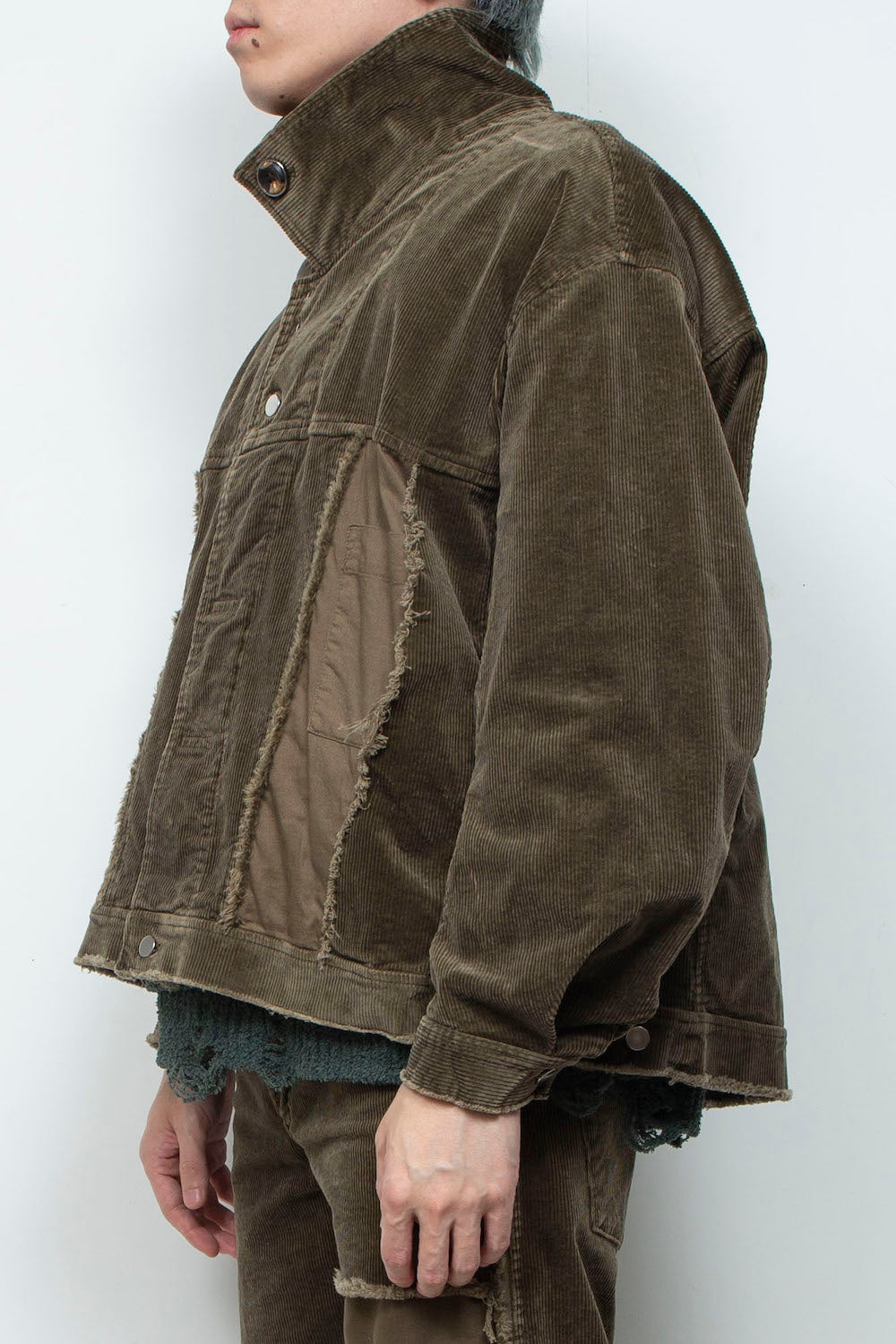 LB25AW-JK02-CDR | Reconstructed Carpenter Jacket (Corduroy) | OLIVE