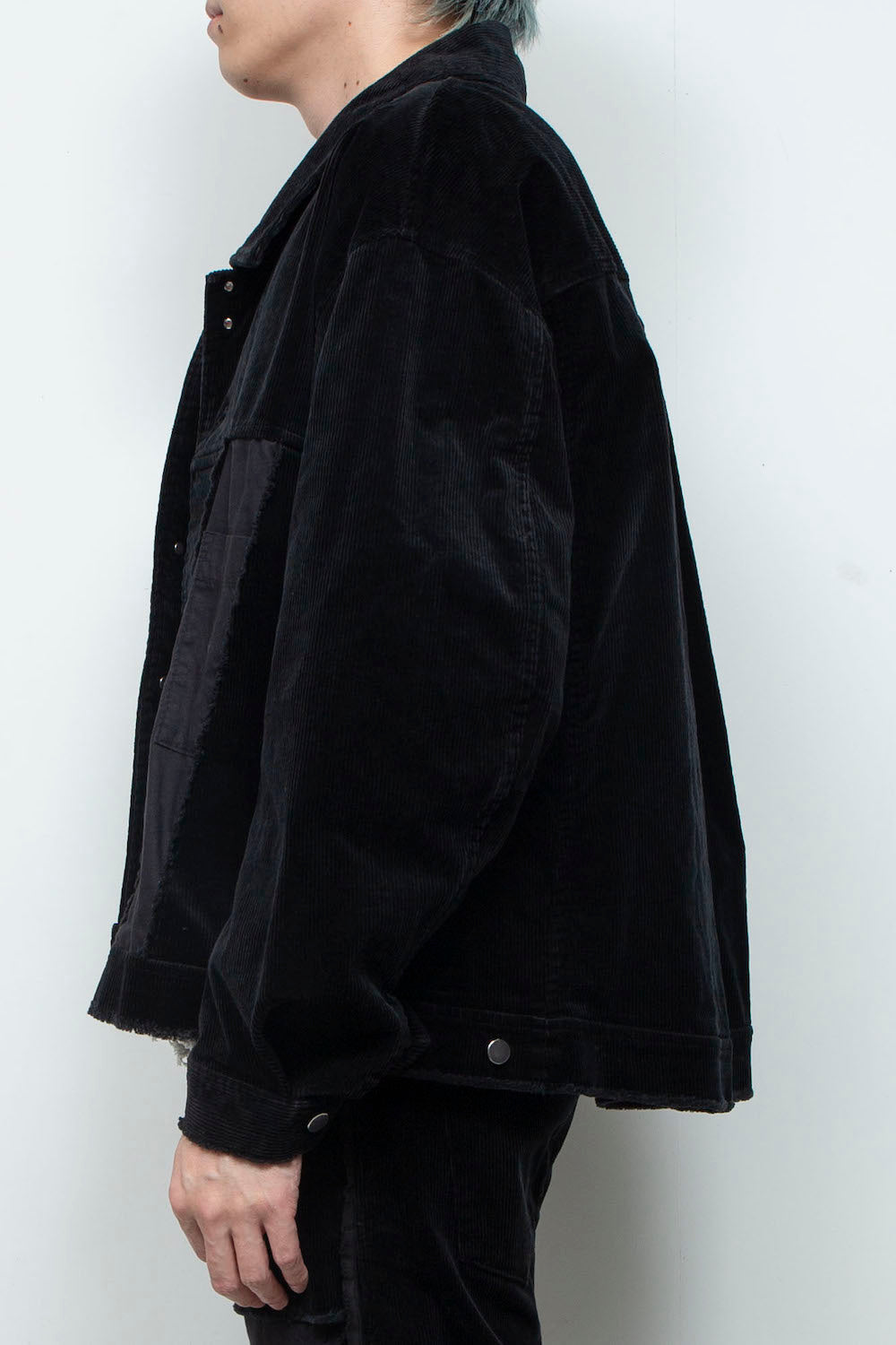 LB25AW-JK02-CDR | Reconstructed Carpenter Jacket (Corduroy) | BLACK