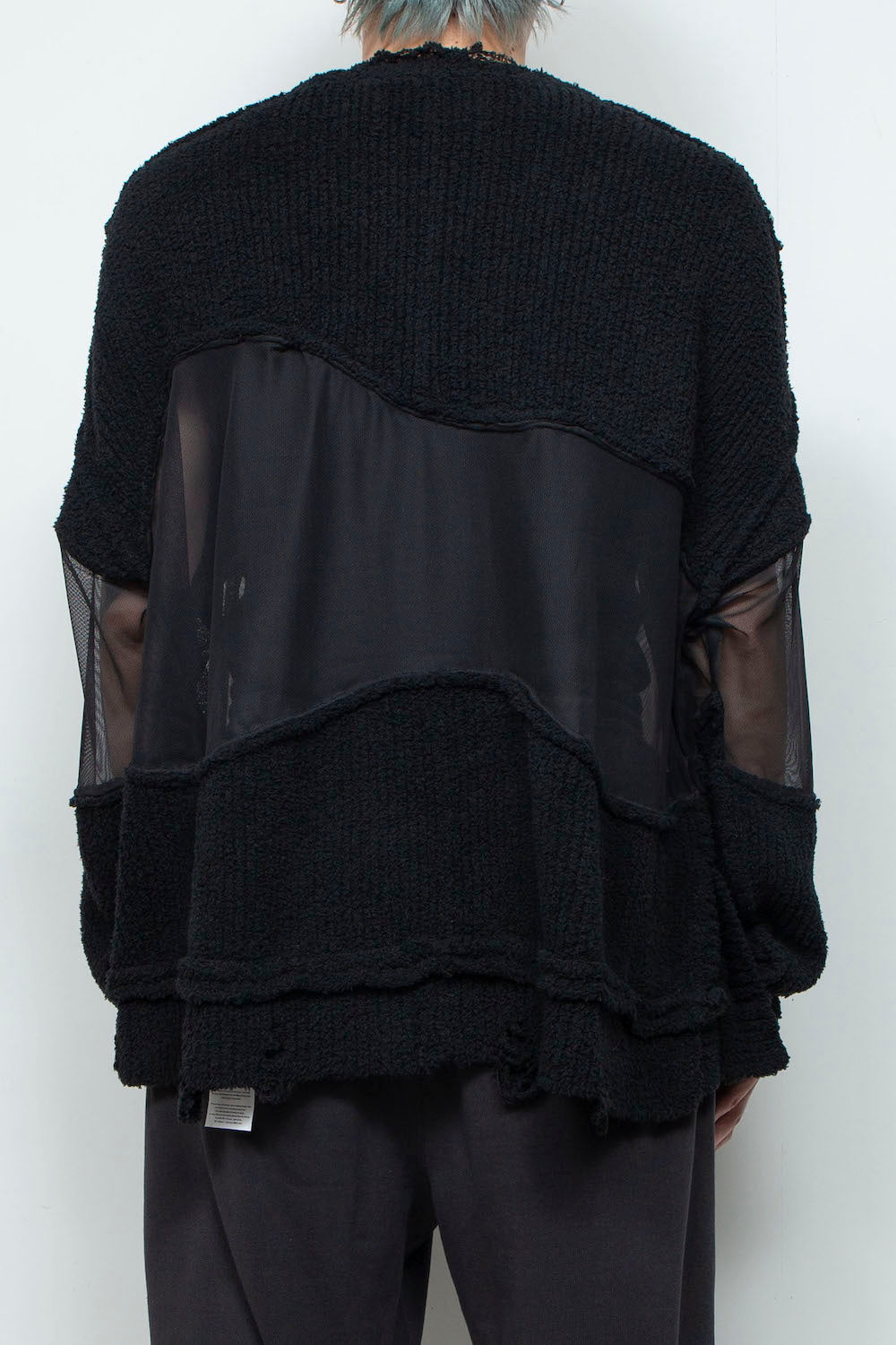 LB25AW-KN08 | Docking Reverse Crushed Sweater | BLACK