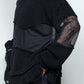 LB25AW-KN08 | Docking Reverse Crushed Sweater | BLACK