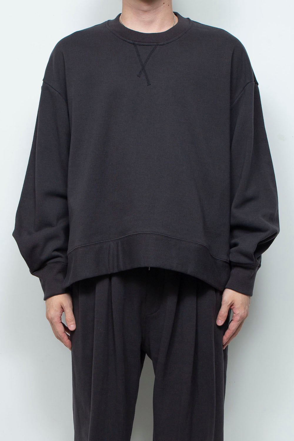 *Limited Edition* LB25AW-PO08-HJS | Vintage Finish Sweatshirt Pullover | Black Vintage