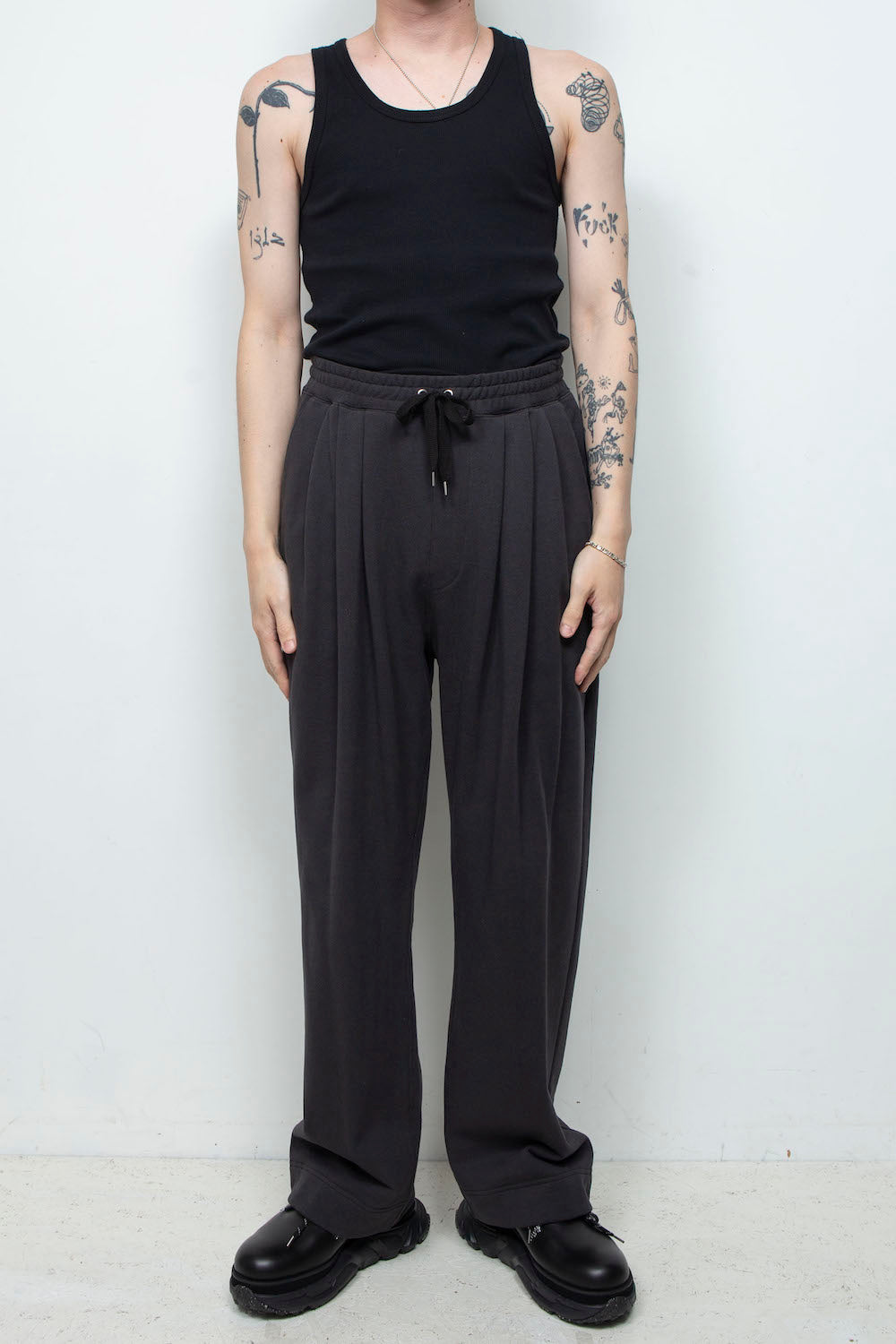 *限定* LB25AW-PT08-HJS | ヴィンテージフィニッシュスウェットイージーパンツ | BLACK VINTAGE