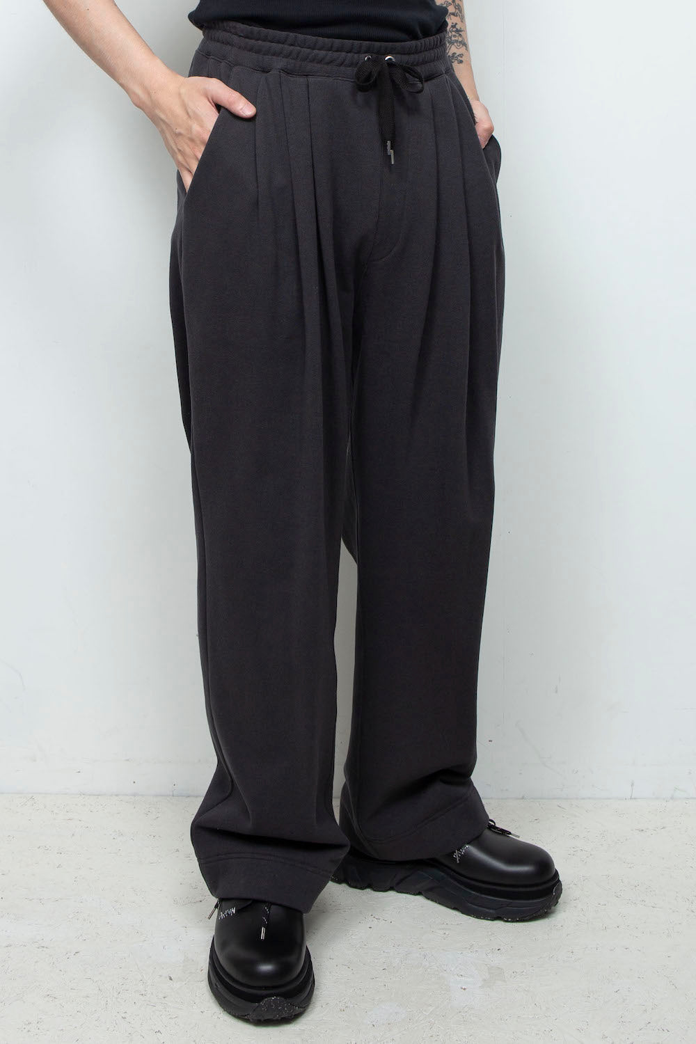 *限定* LB25AW-PT08-HJS | ヴィンテージフィニッシュスウェットイージーパンツ | BLACK VINTAGE