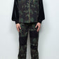 LB25AW-SH08-JQD | Velour Jersey Sleeve Easy Shirt (Jacquard) | Ivy x Black