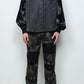 <last>
 LB25AW-SH08-SPV-PVL | Velour Jersey Sleeve Easy Shirt | Black x Black</last>