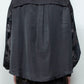 <last>
 LB25AW-SH08-SPV-PVL | Velour Jersey Sleeve Easy Shirt | Black x Black</last>
