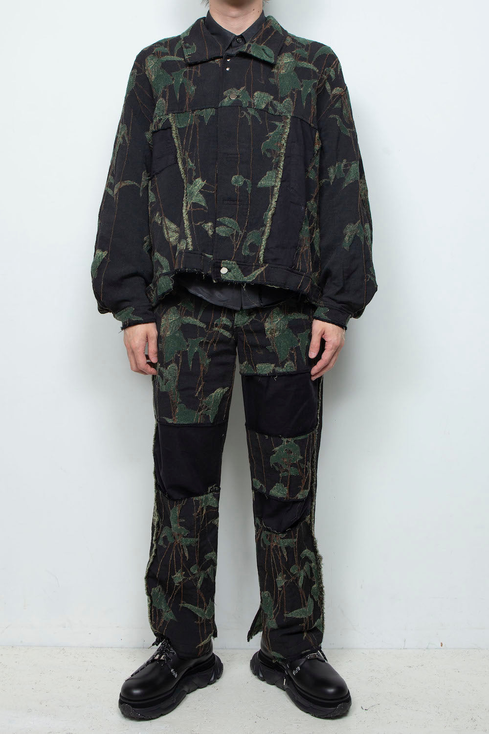 LB25AW-JK02-JQS | Reconstructed Carpenter Jacket (Jacquard) | IVY