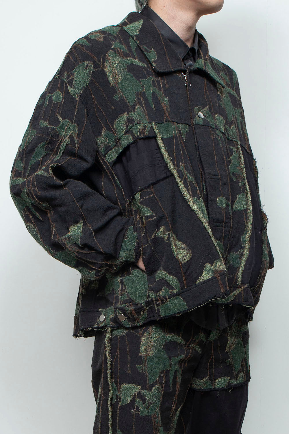 LB25AW-JK02-JQS | Reconstructed Carpenter Jacket (Jacquard) | IVY