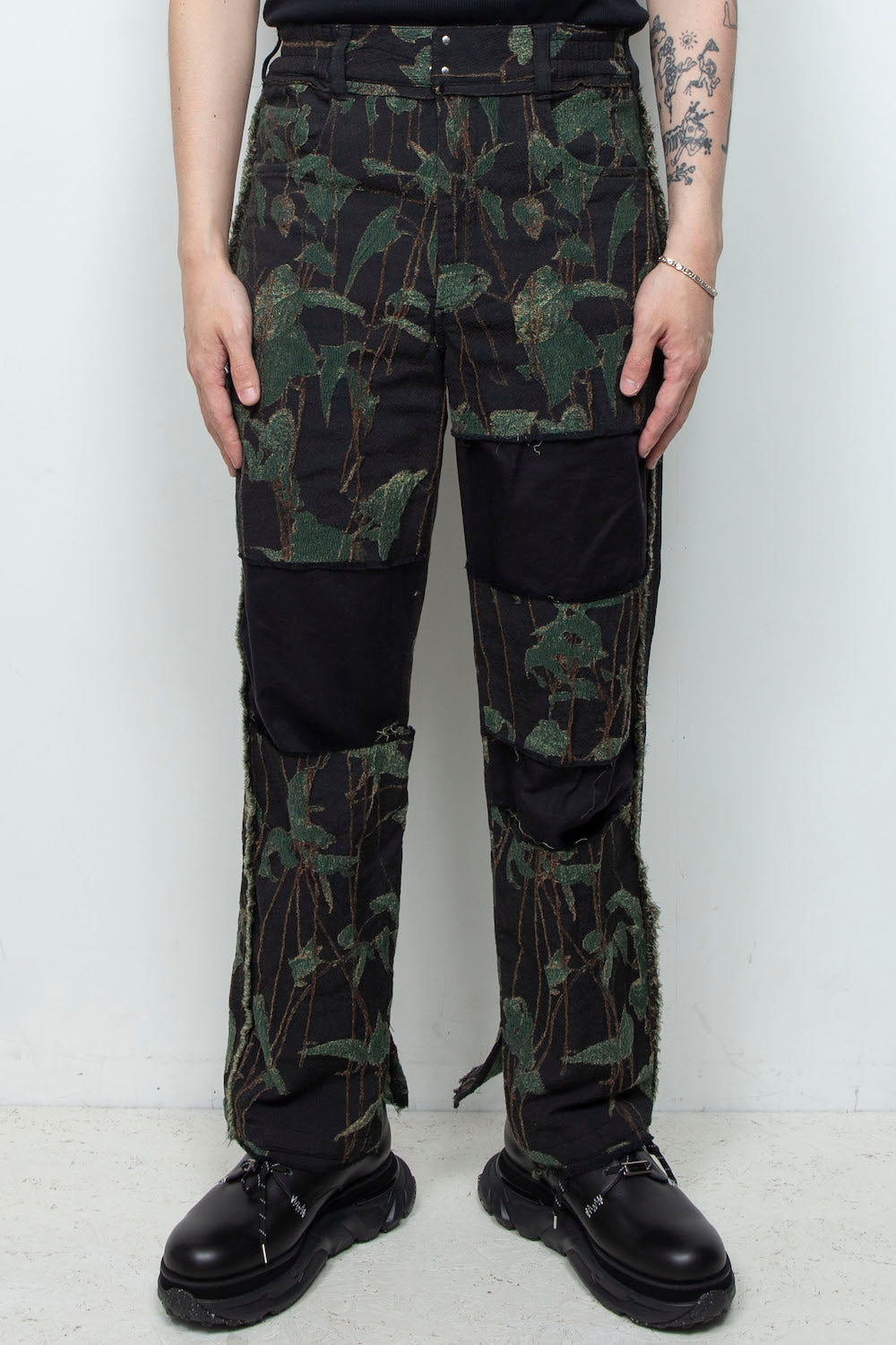 LB25AW-PT02-JQD | Reconstructed 5-Pocket Pants (Jacquard) | IVY