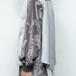 LB25AW-SH08-SPV-PVL | Velour Jersey Sleeve Easy Shirt | SKY GRAY x CHARCOAL