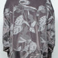 LB25AW-PO08-PVL | 3D Printed Velour Jersey Pullover | Charcoal