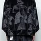 LB25AW-PO08-PVL | 3D Printed Velour Jersey Pullover | BLACK