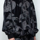 LB25AW-PO08-PVL | 3D Printed Velour Jersey Pullover | BLACK