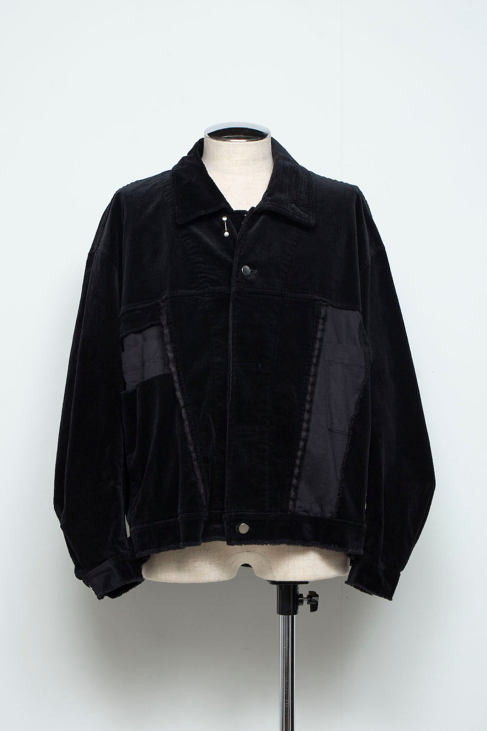 LB25AW-JK02-CDR | Reconstructed Carpenter Jacket (Corduroy) | BLACK