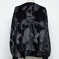 LB25AW-PO08-PVL | 3D Printed Velour Jersey Pullover | BLACK