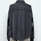<last>
 LB25AW-SH08-SPV-PVL | Velour Jersey Sleeve Easy Shirt | Black x Black</last>