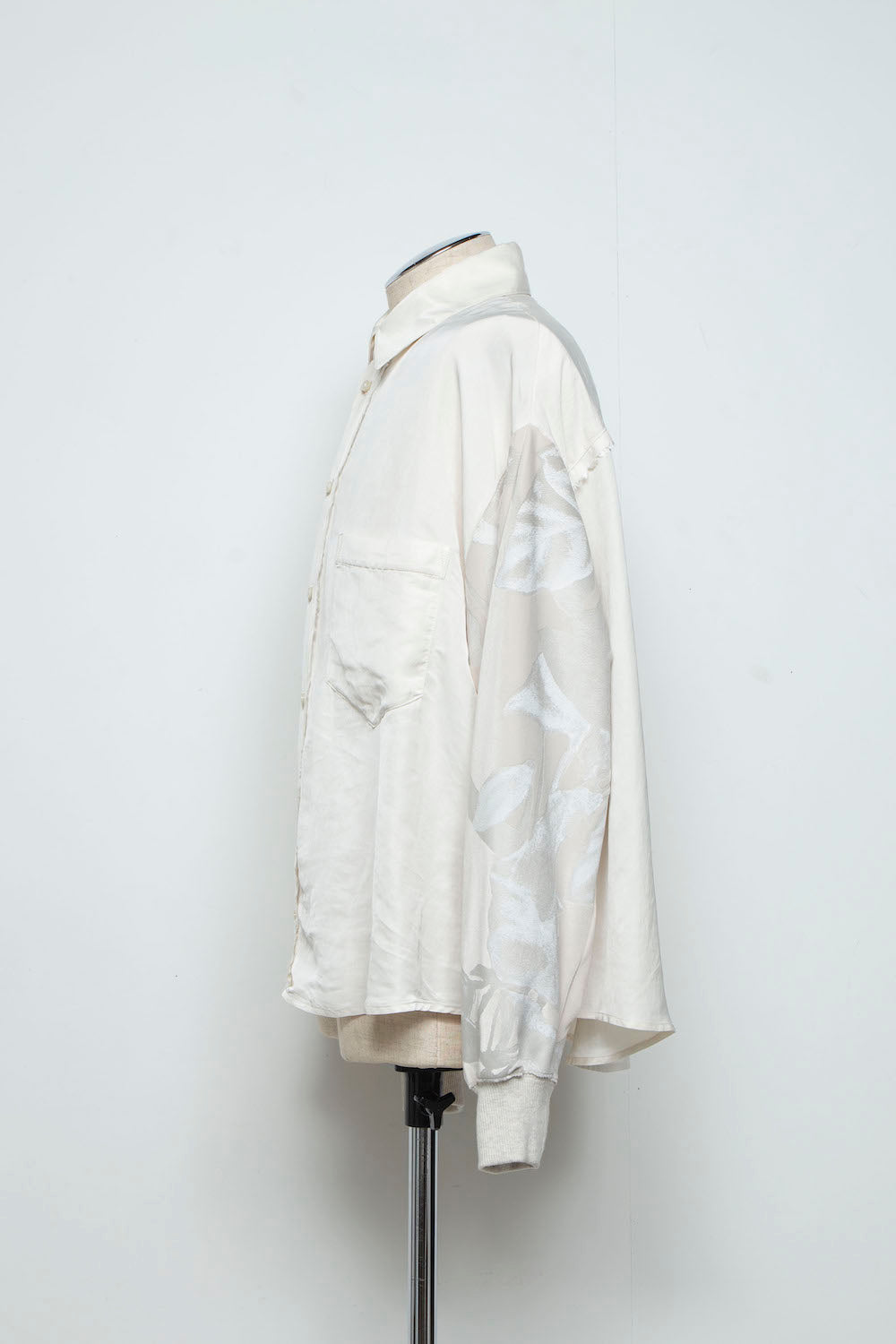 <last>  
LB25AW-SH08-SPV-PVL | Velour Jersey Sleeve Easy Shirt | OFF WHITE x OFF WHITE</last>