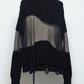LB25AW-KN08 | Docking Reverse Crushed Sweater | BLACK