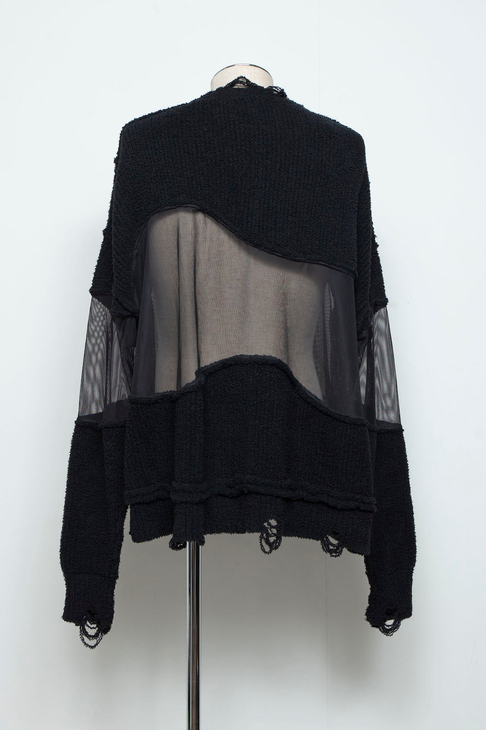 LB25AW-KN08 | Docking Reverse Crushed Sweater | BLACK
