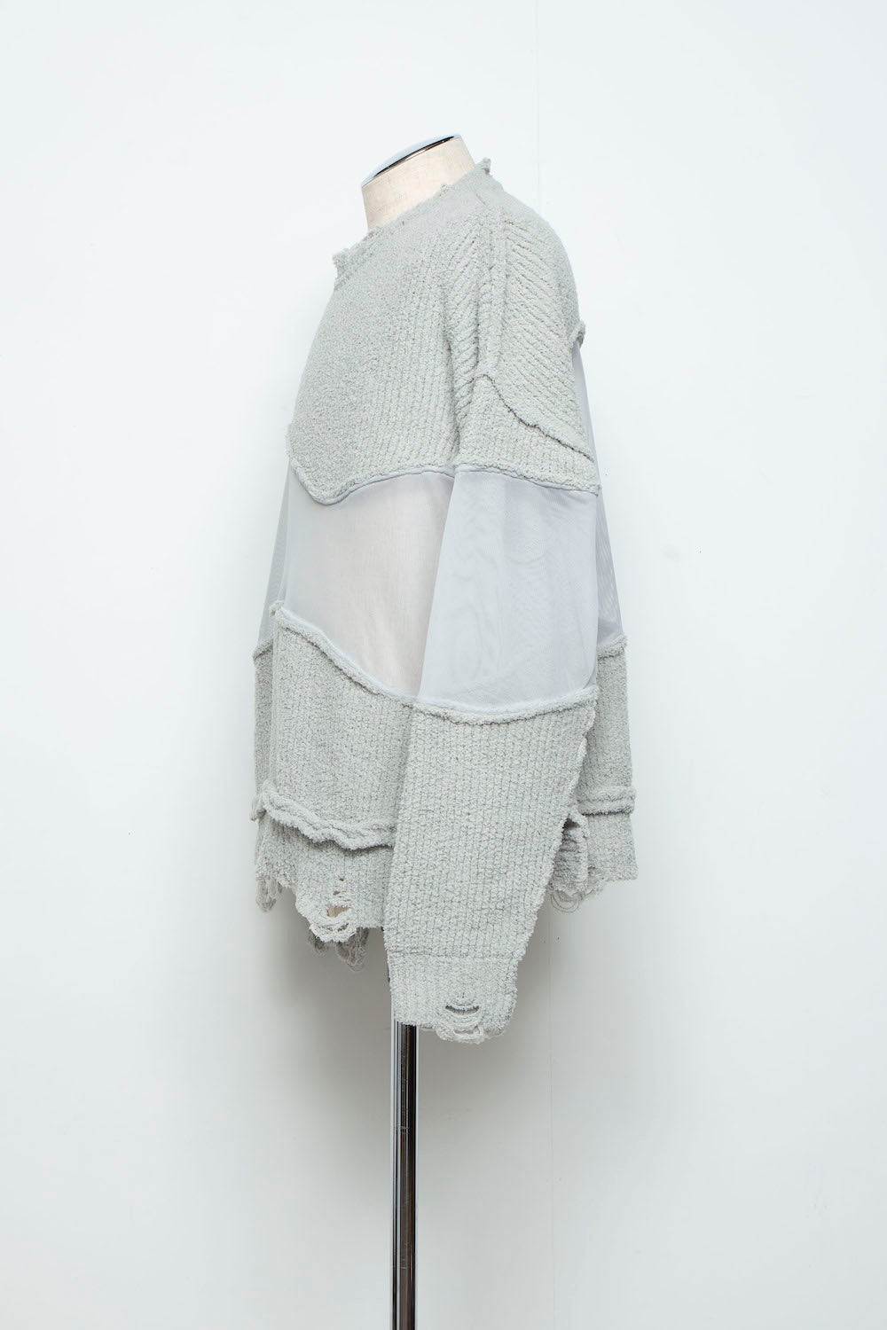 <last>
 LB25AW-KN08 | Docking Reverse Crushed Sweater | Light Gray</last>
