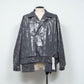 <LAST 1点> LB25AW-SH09-HKW | ウォッシュドホイルコーティングショートトレンチジャケット | STEEL GRAY