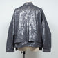 <LAST 1点> LB25AW-SH09-HKW | ウォッシュドホイルコーティングショートトレンチジャケット | STEEL GRAY
