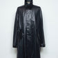 <LAST 1点> LB25AW-SHCO01-FFL | FAKE-FAKE LEATHER Ⅱ ステンカラーライトコート | BLACK