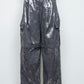 <LAST 1点> 
LB25AW-PT05-HKW | ウォッシュドホイルコーティングデタッチャブルカーゴパンツ | STEEL GRAY