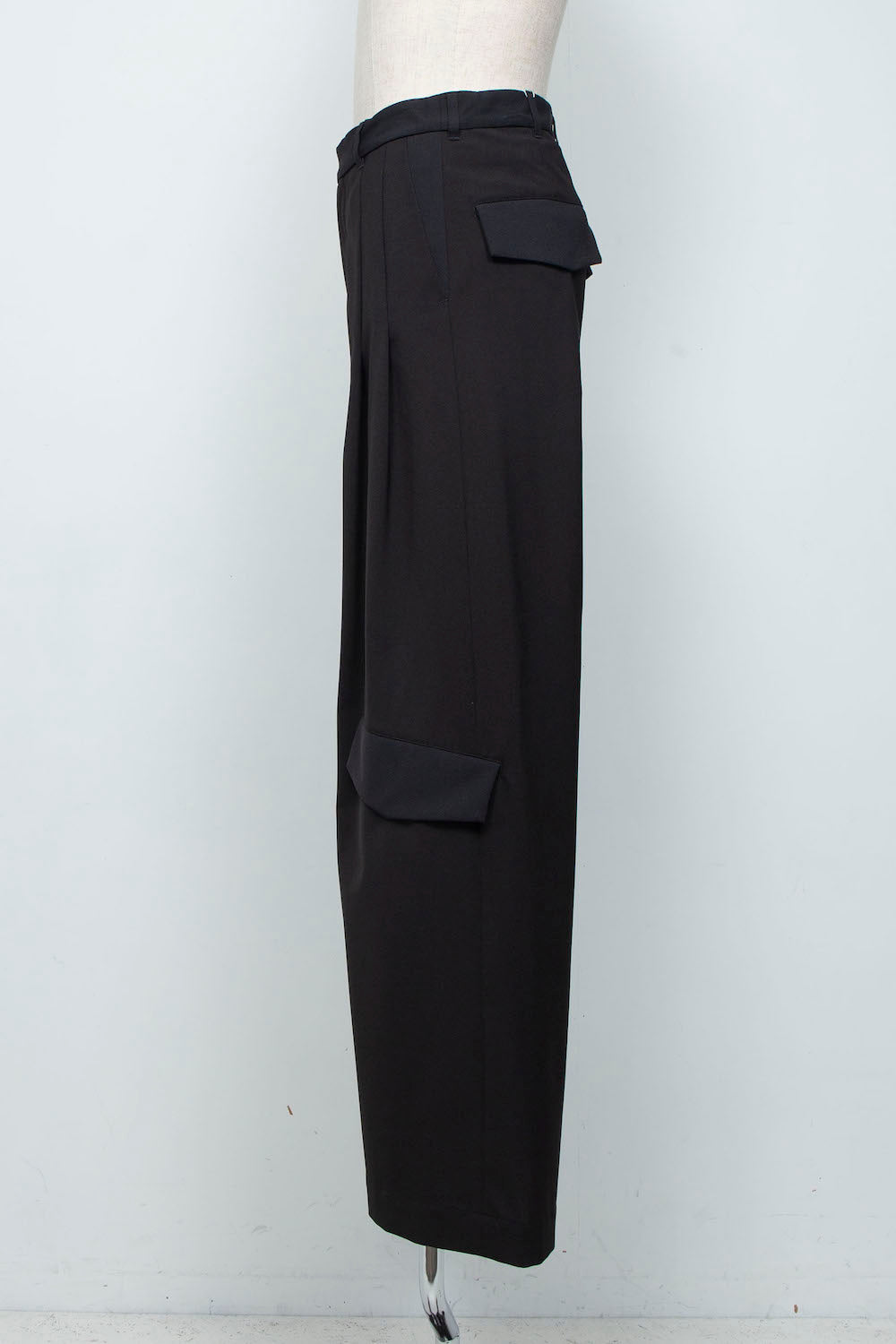 LB26SS-PT09-BDS | オリジナル3レイヤー シンフラップバギートラウザー | BLACK