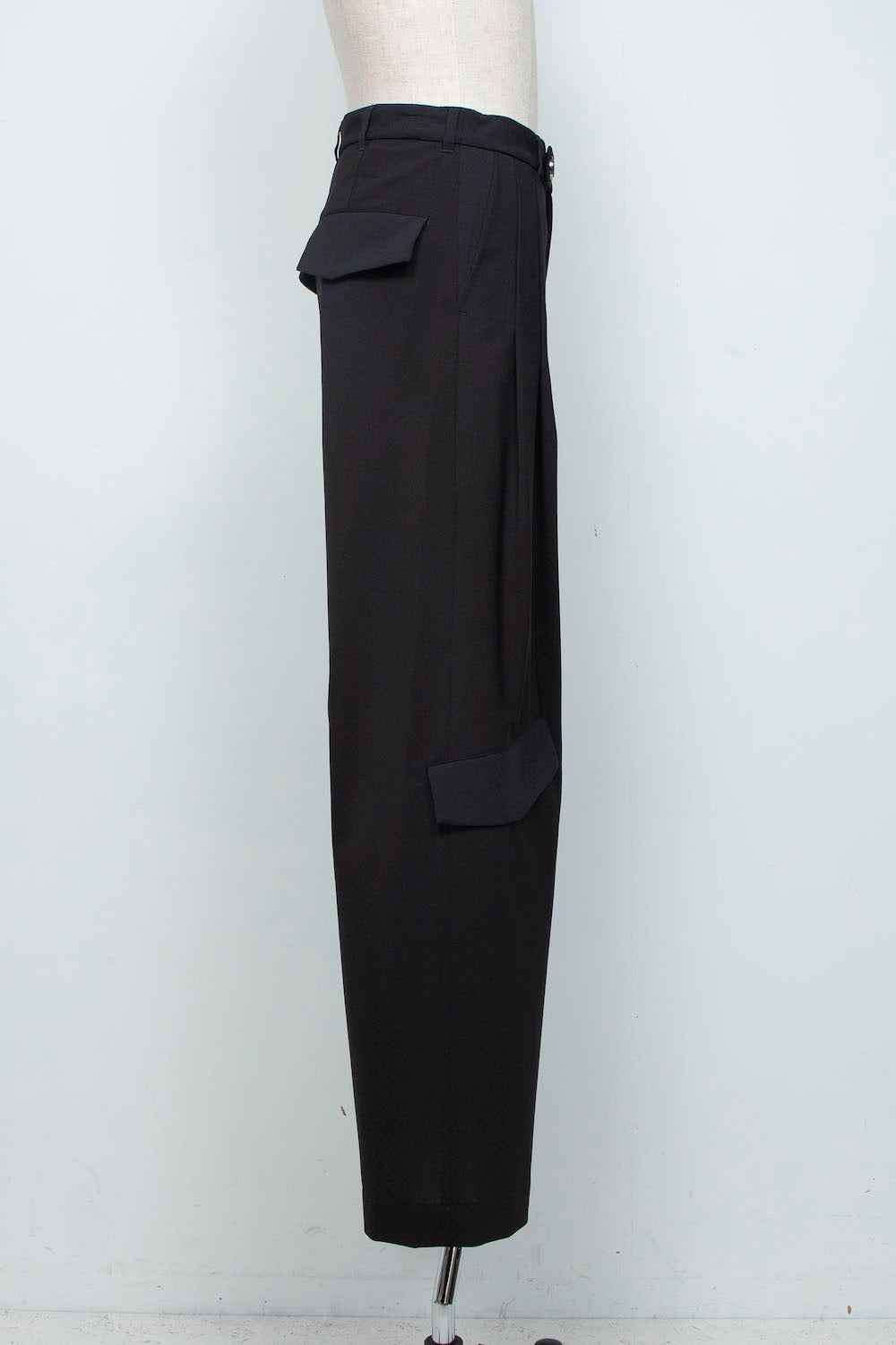 LB26SS-PT09-BDS | オリジナル3レイヤー シンフラップバギートラウザー | BLACK