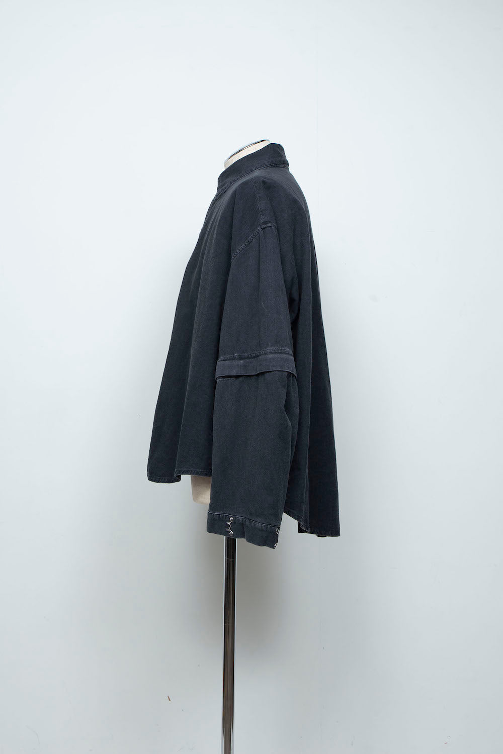 LB26SS-SH11-BWD | 7.5ozデニム デタッチャブルスリーブシャツ | BLACK WASHED