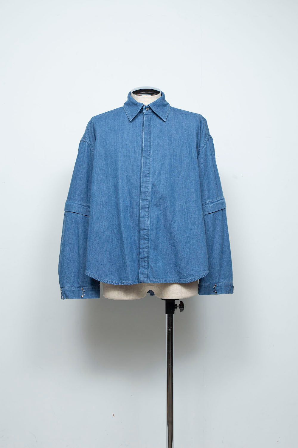 LB26SS-SH11-BWD | 7.5ozデニム デタッチャブルスリーブシャツ | BLUE WASHED