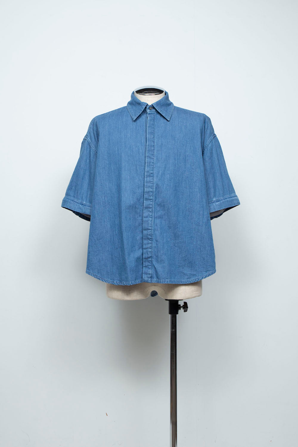 LB26SS-SH11-BWD | 7.5ozデニム デタッチャブルスリーブシャツ | BLUE WASHED
