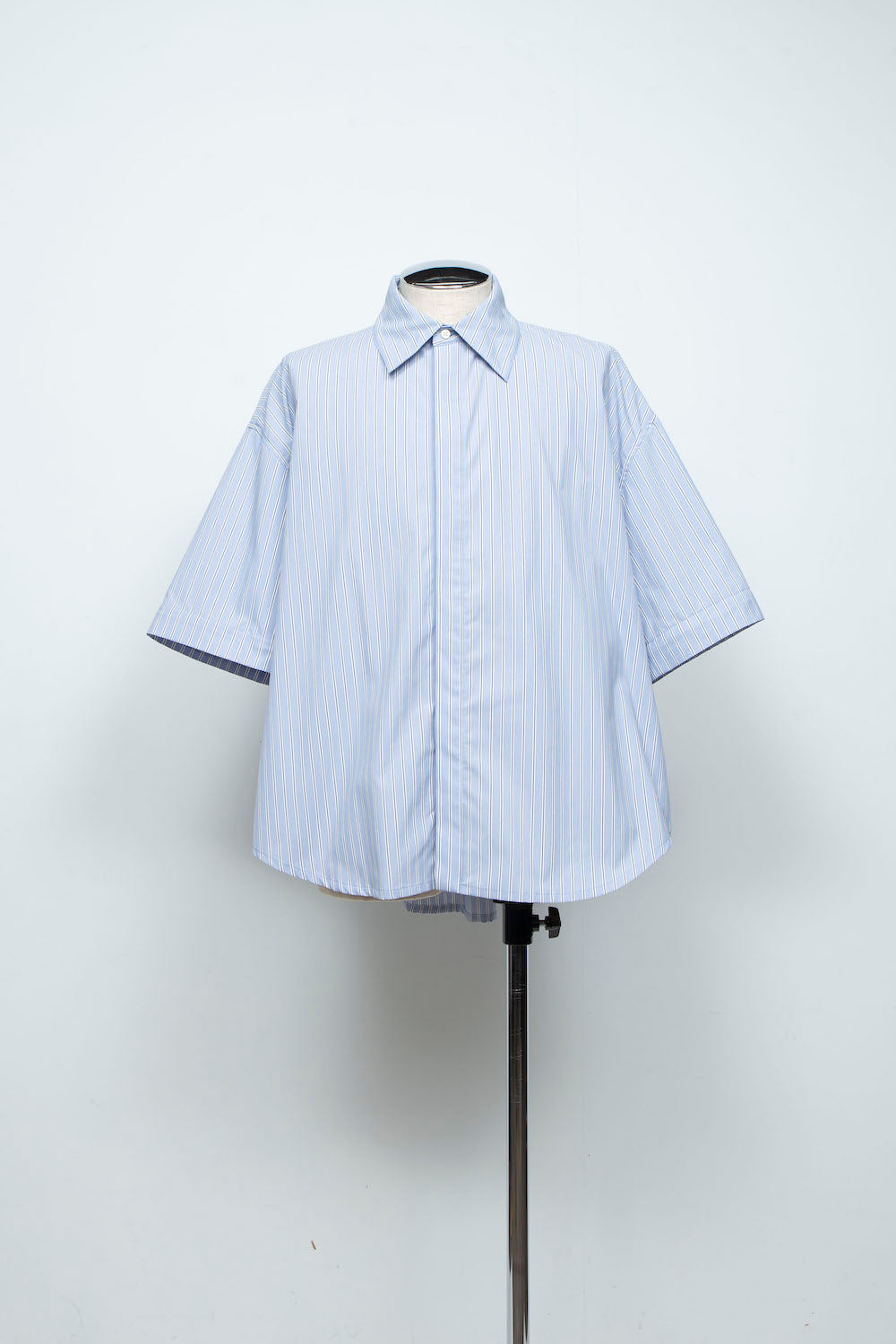 LB26SS-SH11-FTS | プライムフレックス デタッチャブルスリーブシャツ | SAX STRIPE