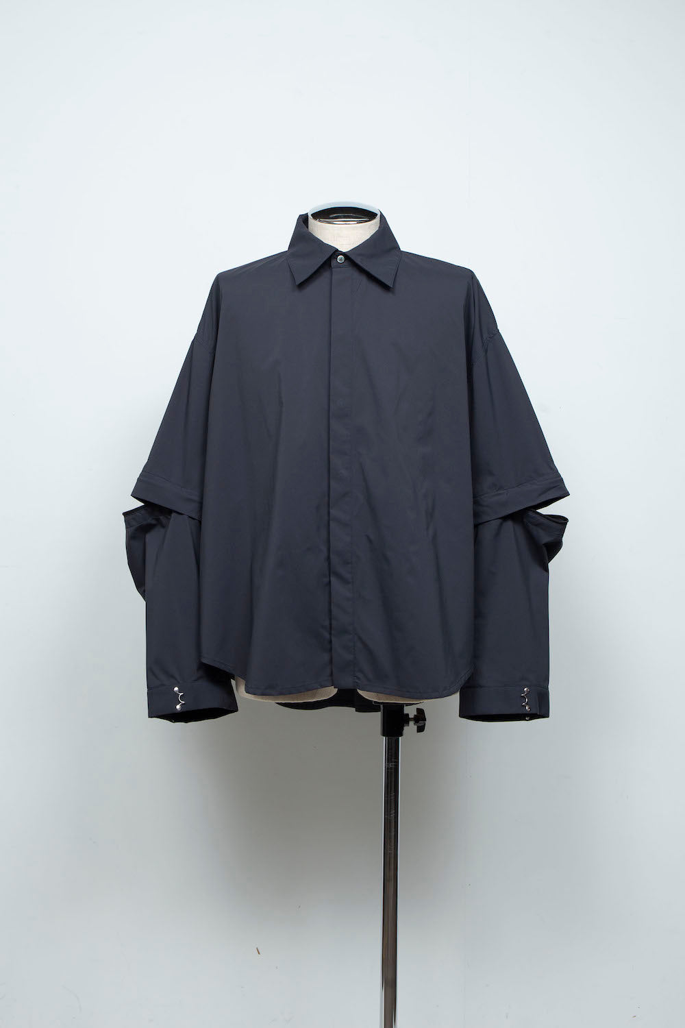 LB26SS-SH11-TCB | プライムフレックス デタッチャブルスリーブシャツ | BLACK