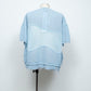 LB26SS-KN10 | アバセルペーパーヤーンリバースクラッシュドセーター | PALE BLUE