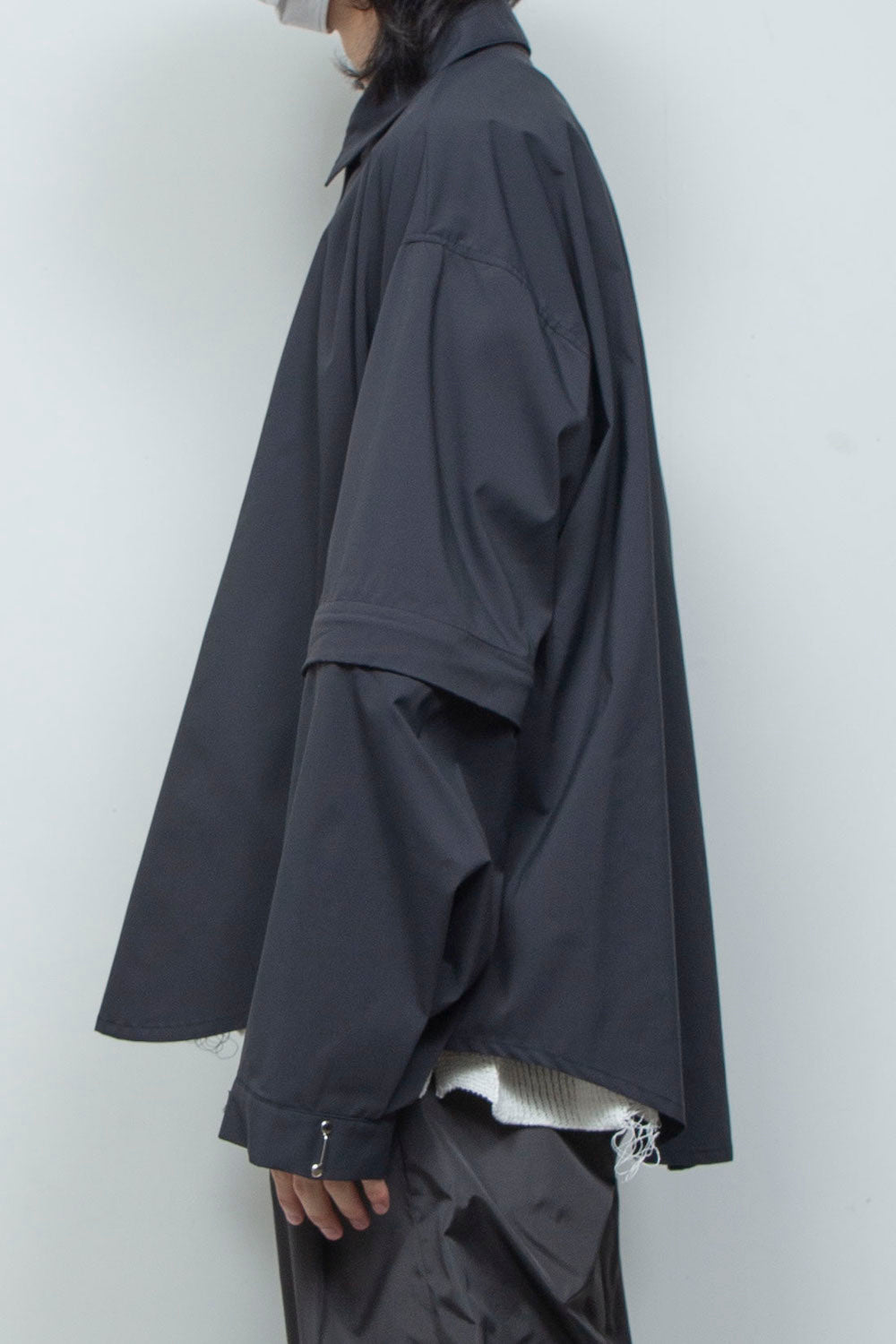 LB26SS-SH11-TCB | プライムフレックス デタッチャブルスリーブシャツ | BLACK