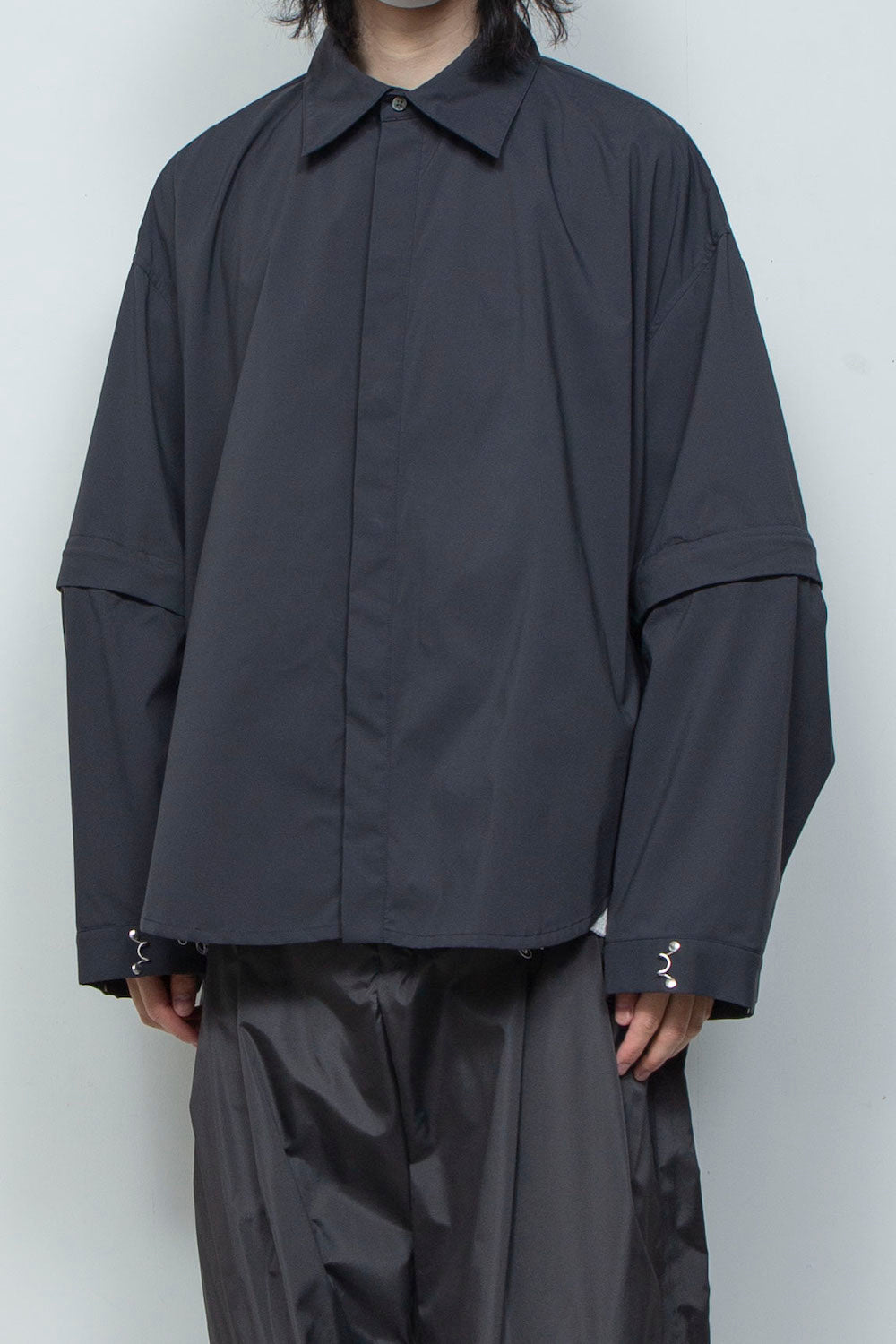 LB26SS-SH11-TCB | プライムフレックス デタッチャブルスリーブシャツ | BLACK