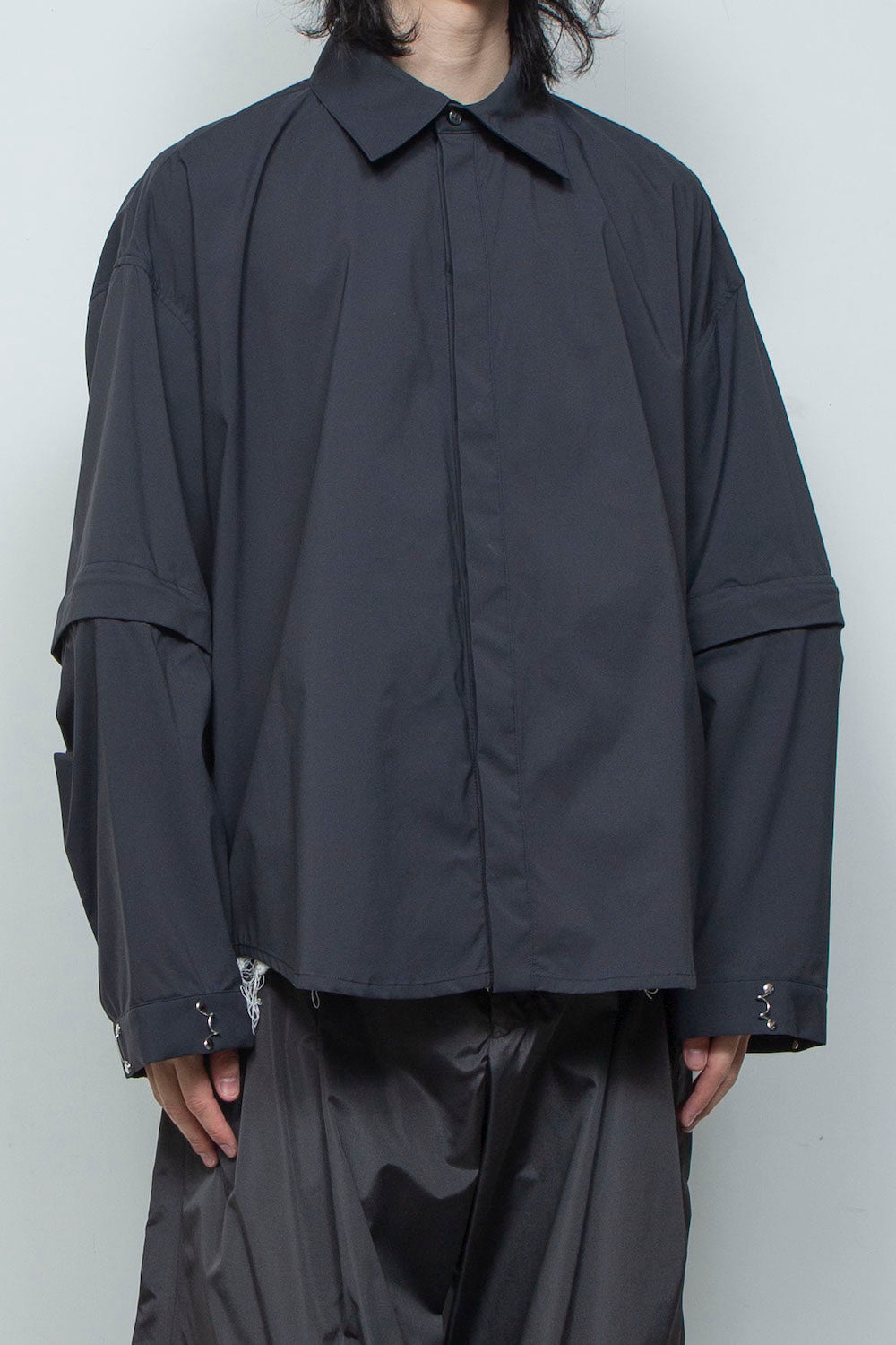 LB26SS-SH11-TCB | プライムフレックス デタッチャブルスリーブシャツ | BLACK