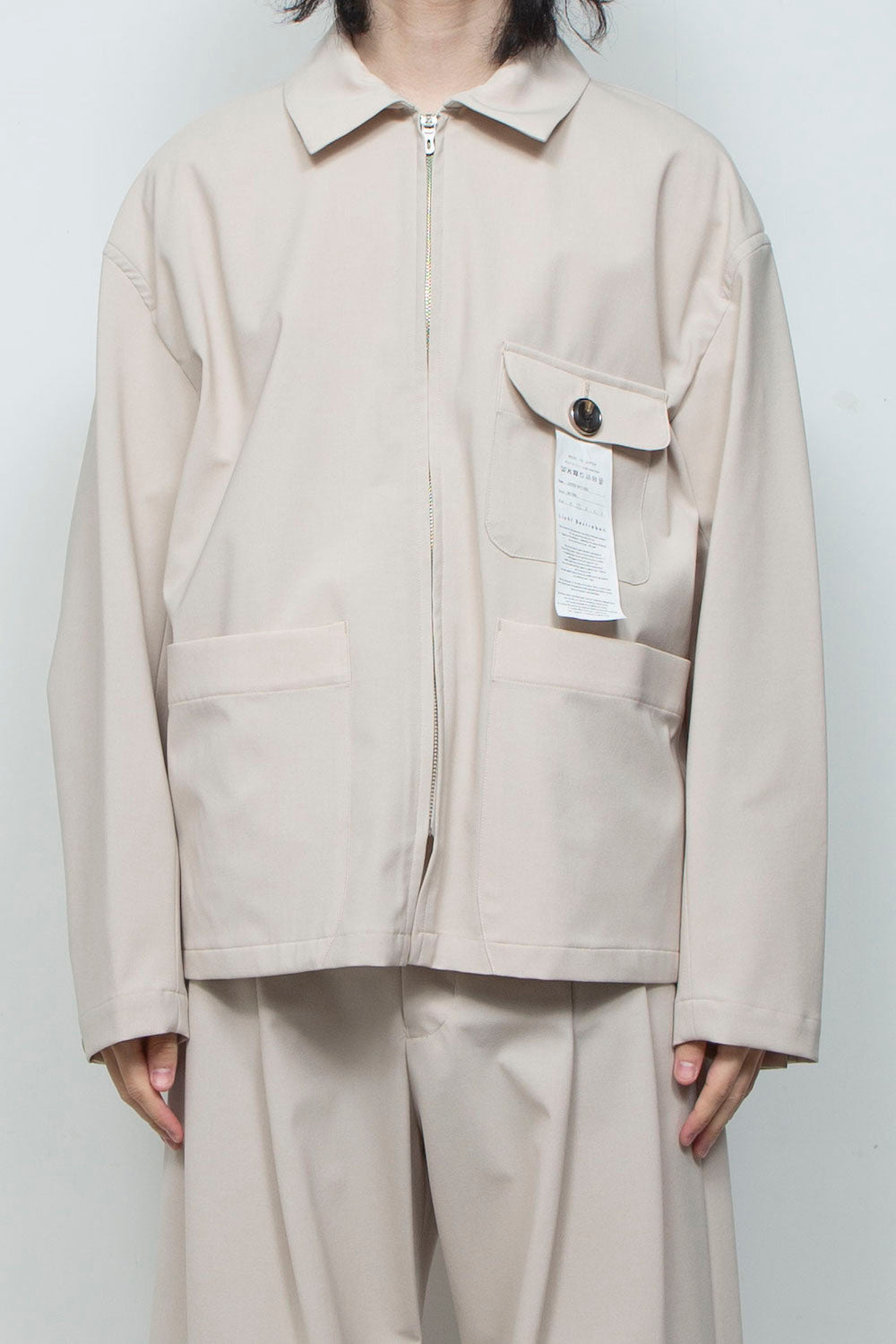 LB26SS-SH10-BDS | オリジナル3レイヤー ジップフライカバーオール | NATURAL