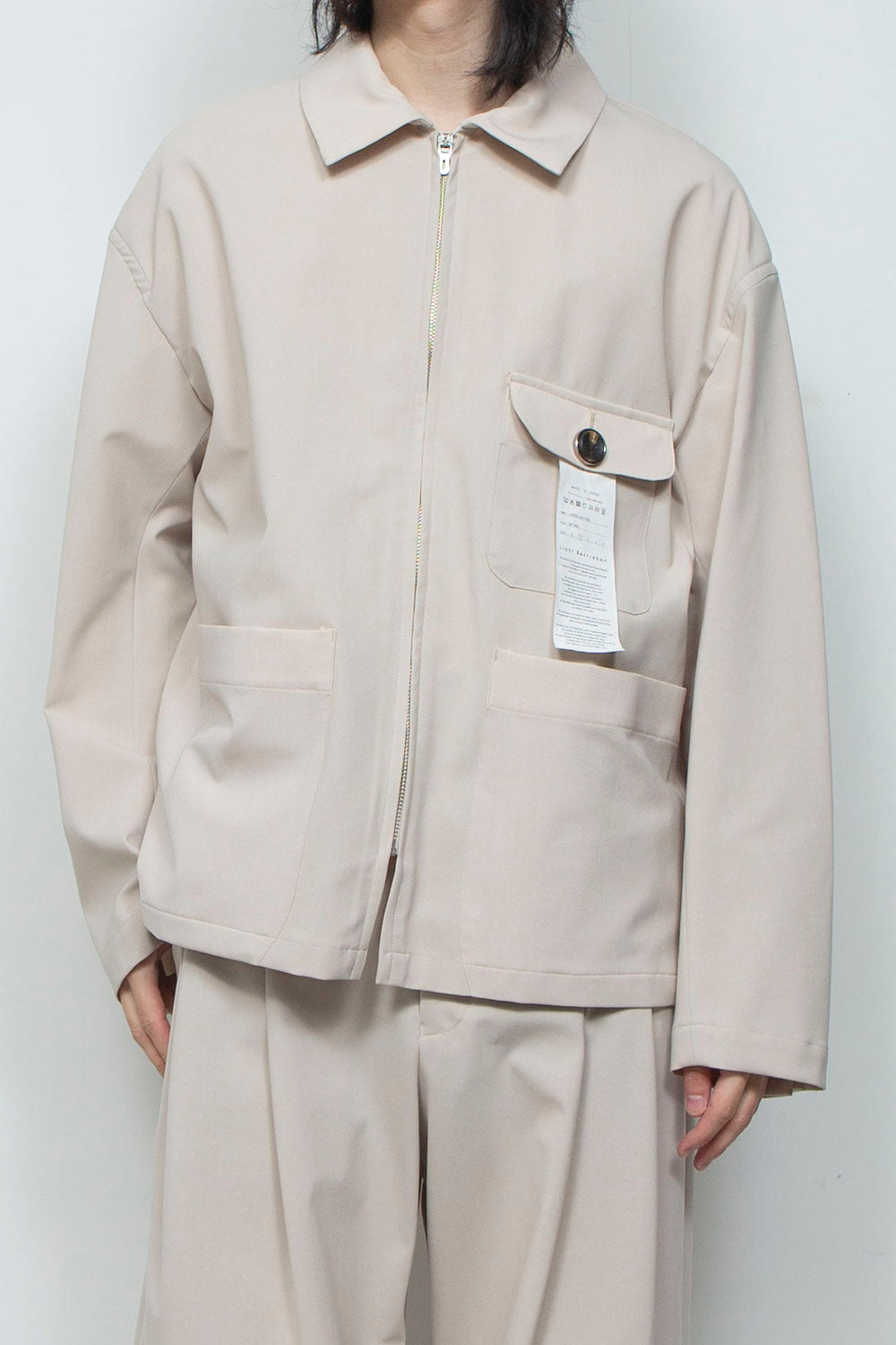 LB26SS-SH10-BDS | オリジナル3レイヤー ジップフライカバーオール | NATURAL