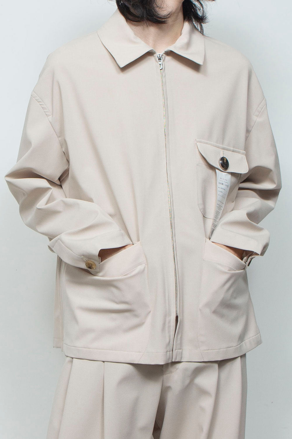 LB26SS-SH10-BDS | オリジナル3レイヤー ジップフライカバーオール | NATURAL