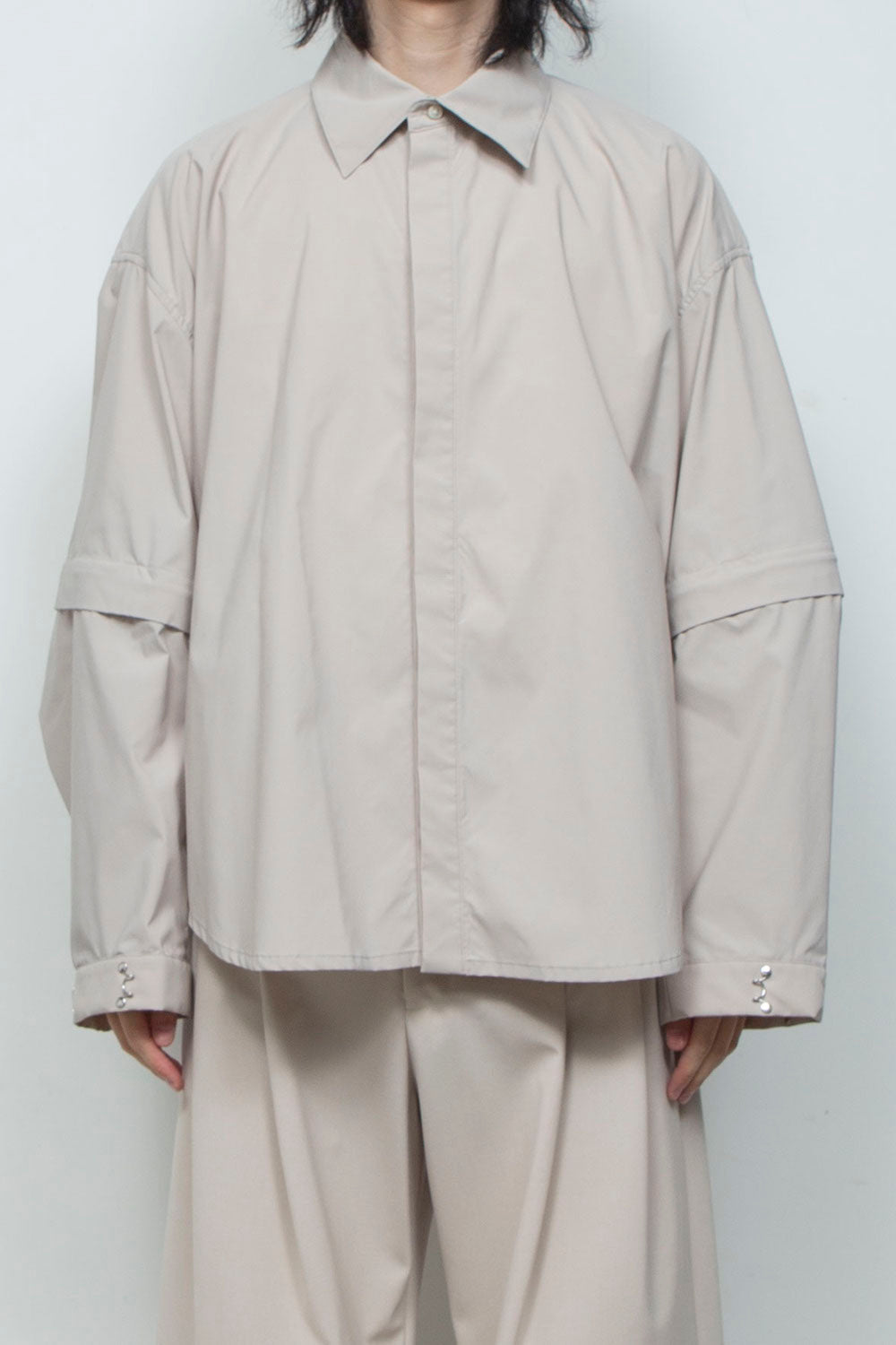 LB26SS-SH11-TCB | プライムフレックス デタッチャブルスリーブシャツ | GREIGE