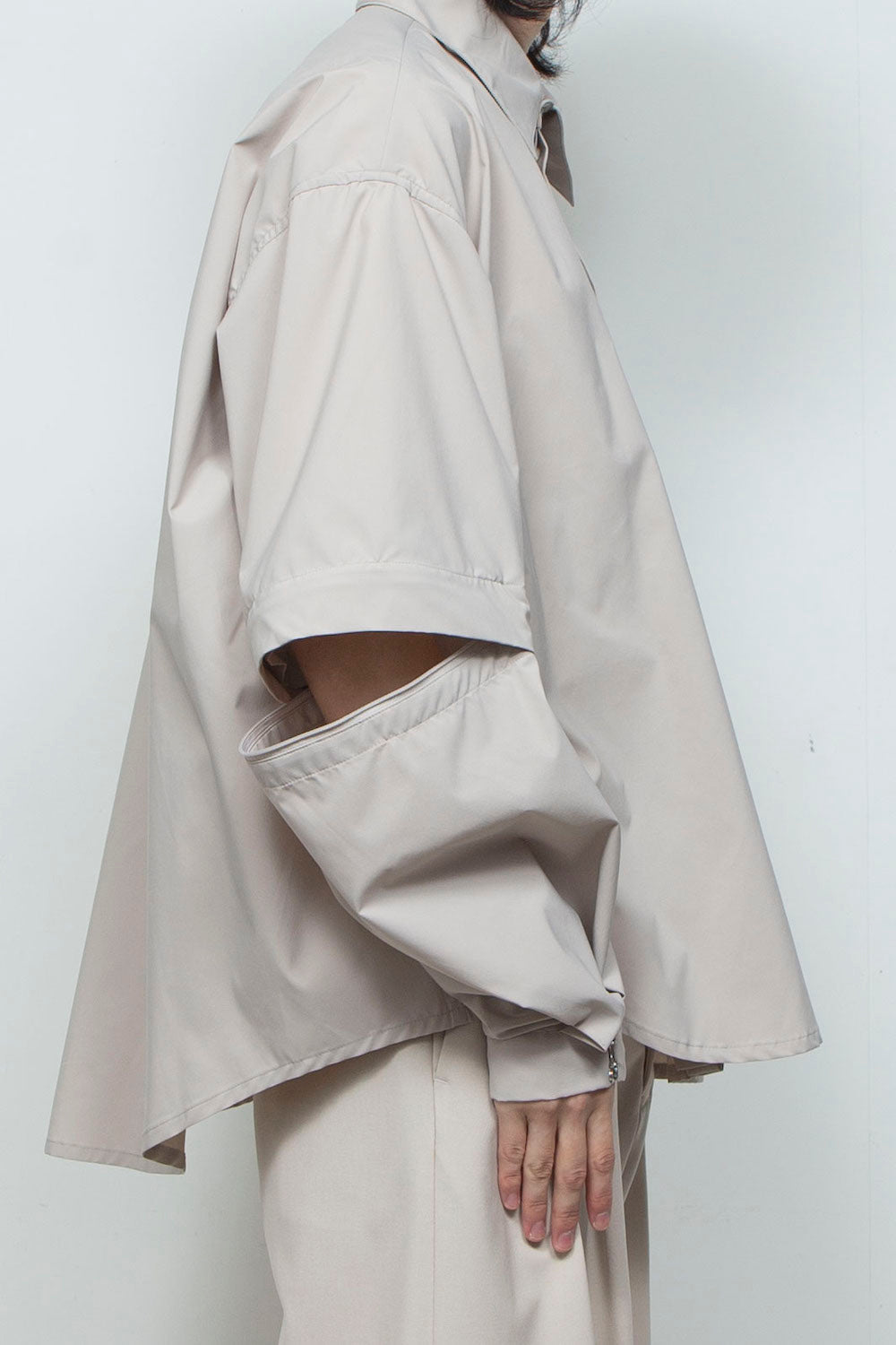 LB26SS-SH11-TCB | プライムフレックス デタッチャブルスリーブシャツ | GREIGE