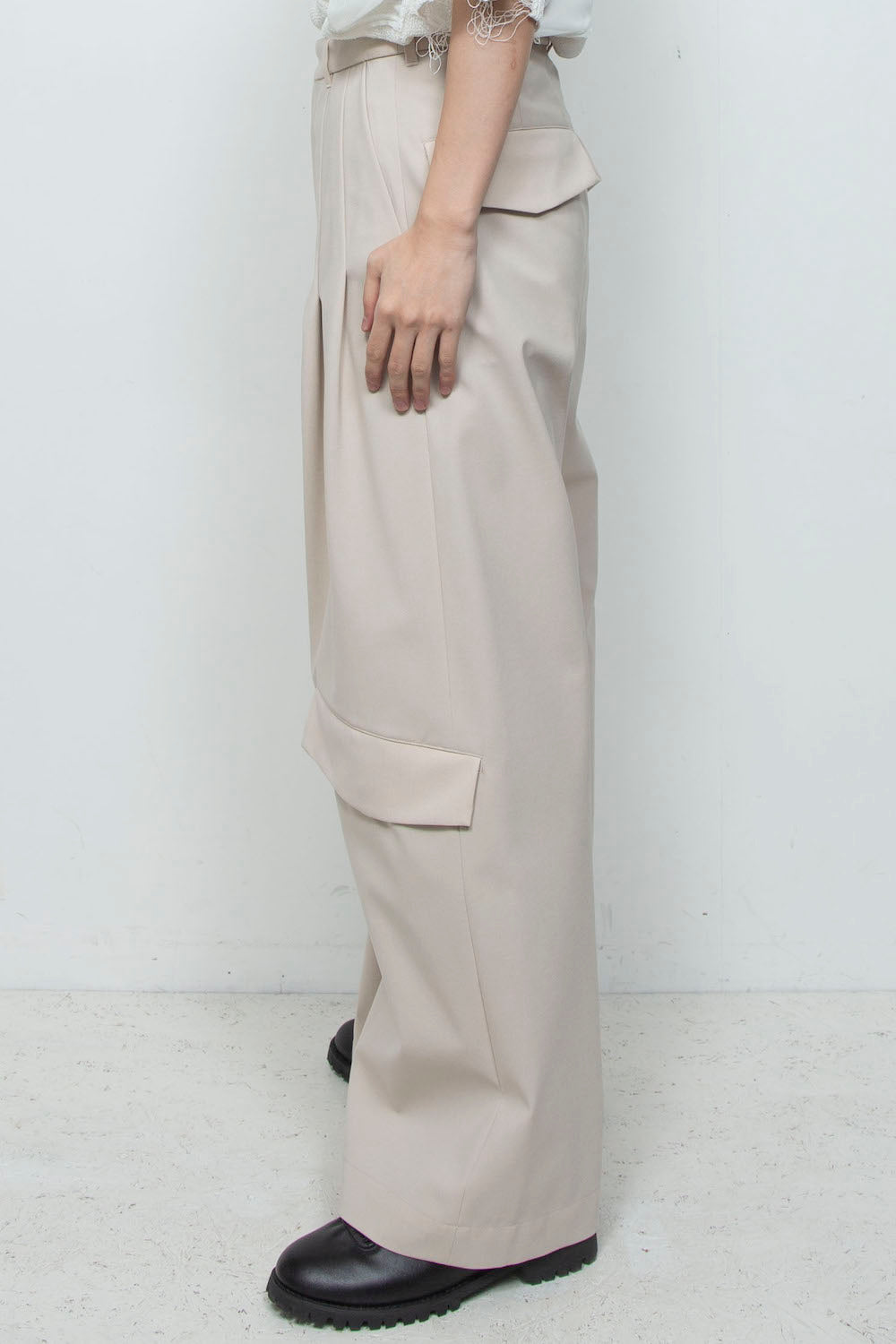 LB26SS-PT09-BDS | オリジナル3レイヤー シンフラップバギートラウザー | NATURAL